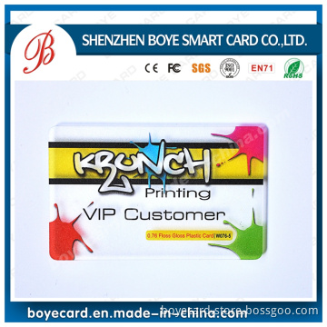 VIP Membership Card Transparent PVC Card